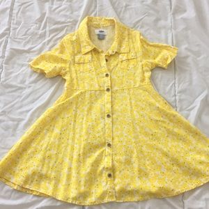 Old navy girl button up dress
